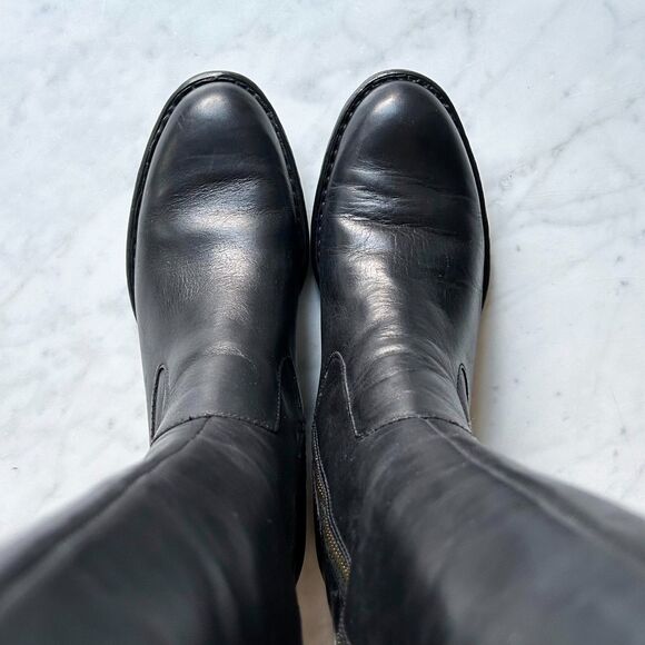 Born North Black Leather Knee High Riding Boots in Box - Women's Size 8.5 - Picture 4 of 15